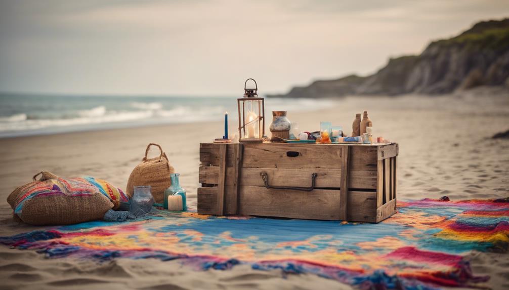 secluded beachside picnic spot